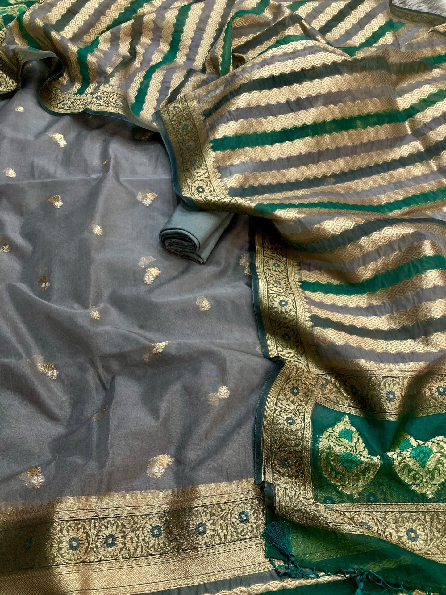 Kora Organza Silk Banarasi Suit [Angbin]