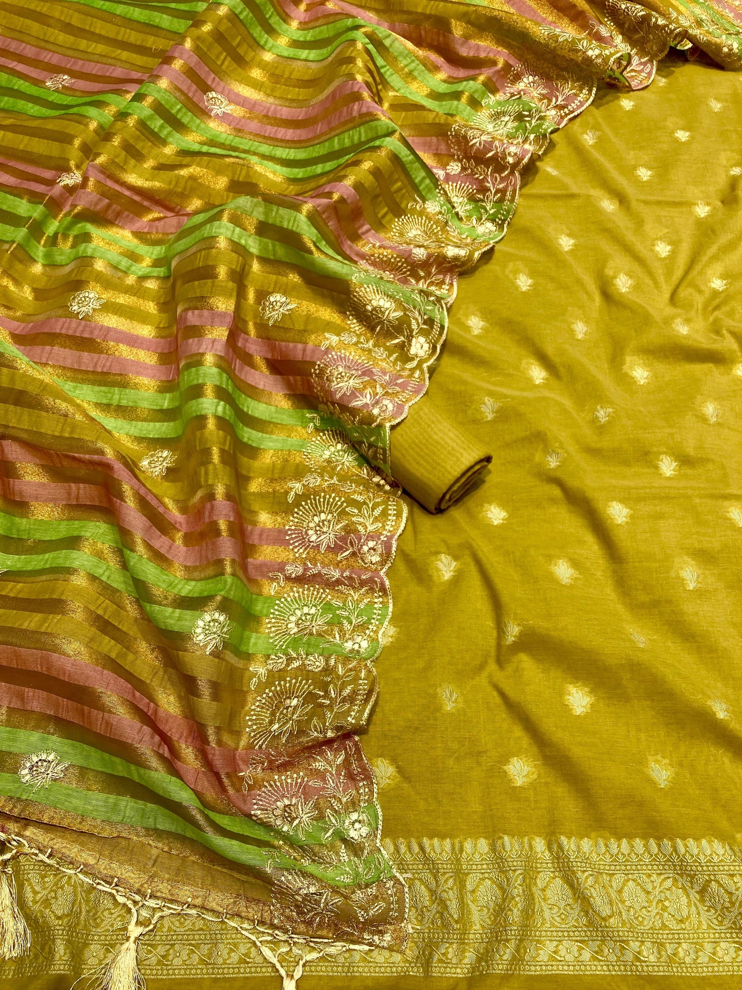 Chanderi Silk Banarasi Suit [Athilah]