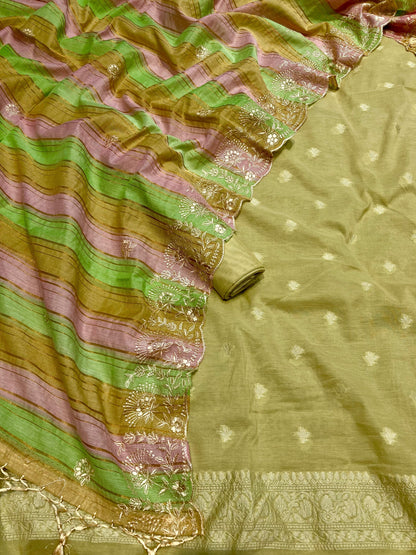 Chanderi Silk Banarasi Suit [Athilah]