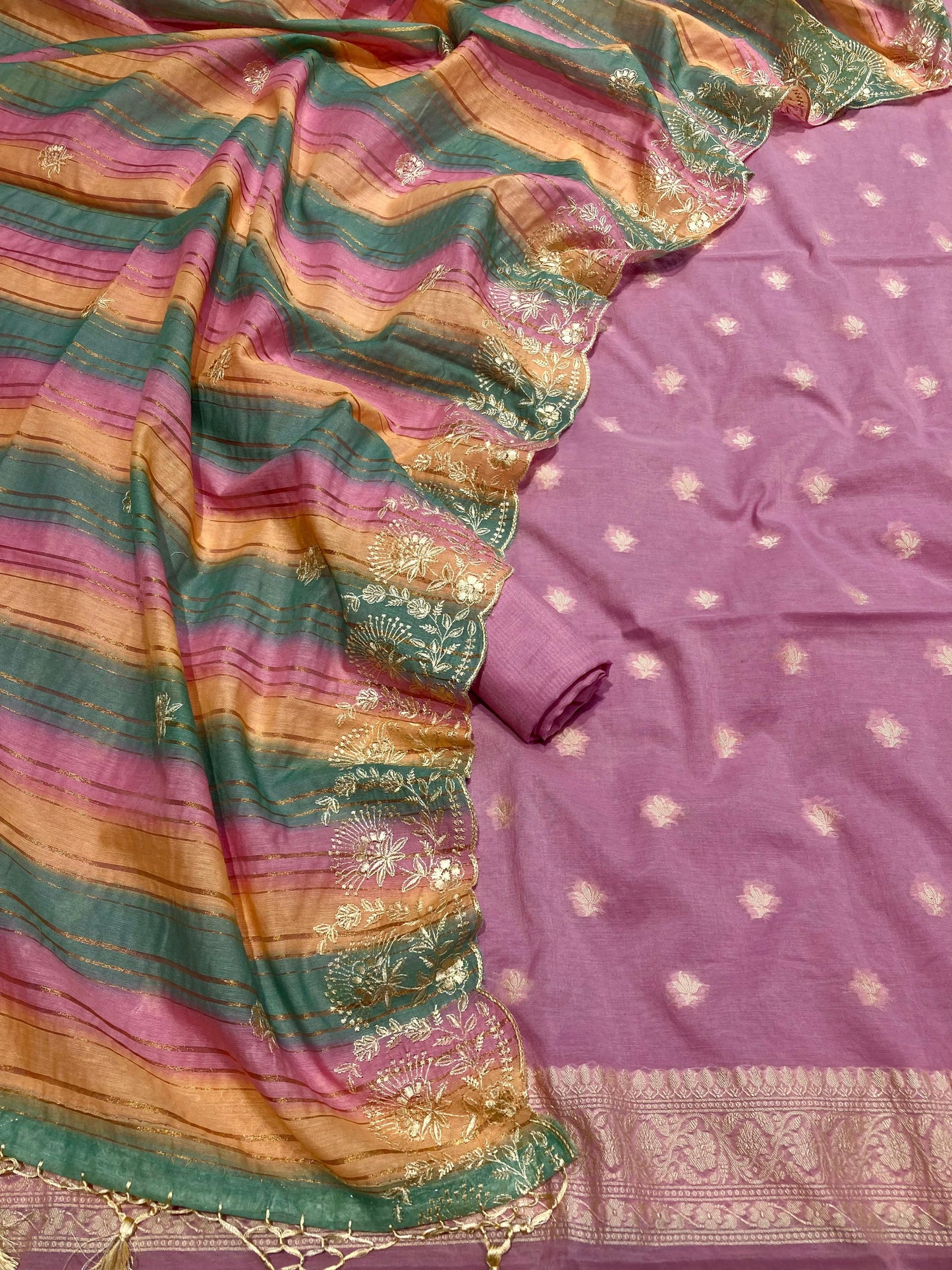 Chanderi Silk Banarasi Suit [Athilah]