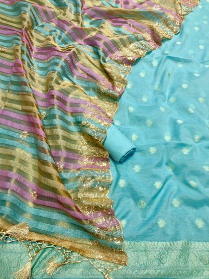 Chanderi Silk Banarasi Suit [Athilah]