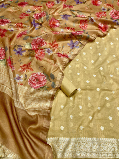 Chanderi Silk Banarasi Suit [Atiyaa]