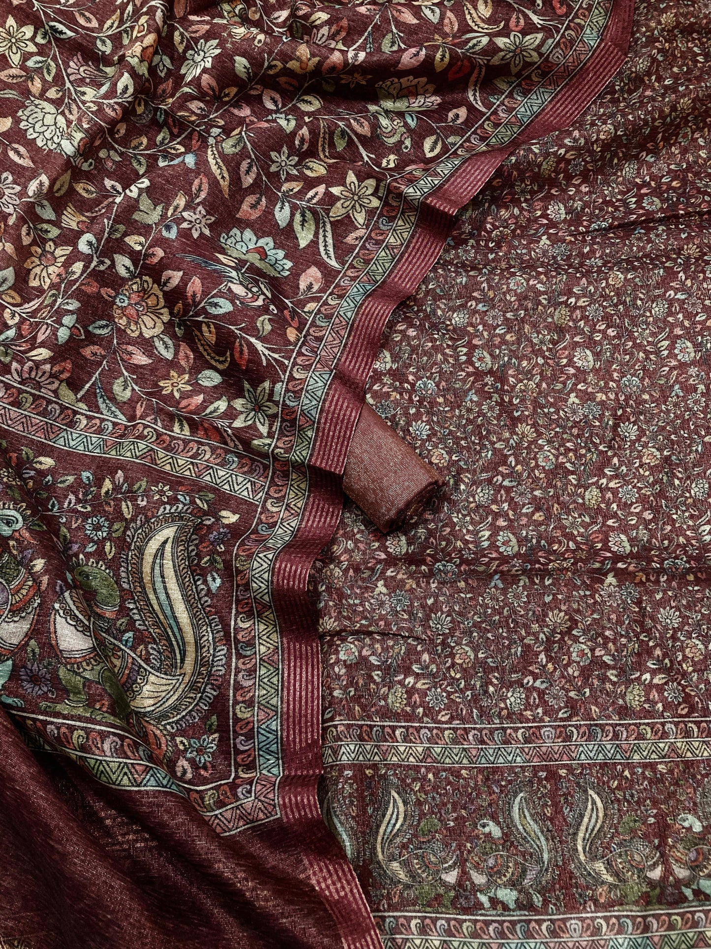 Linen Tissue Silk Printed Suit [Arjumand]