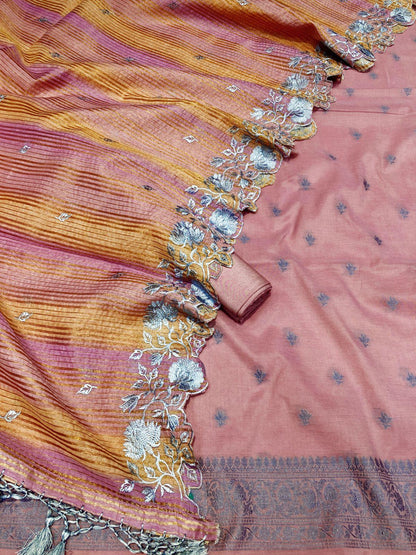 Chanderi Silk Banarasi Suit Athilahh