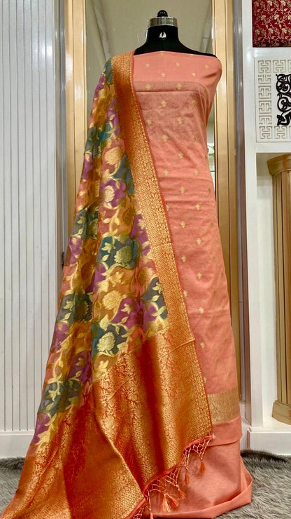 Chanderi Silk Banarasi Suit [Atifa]