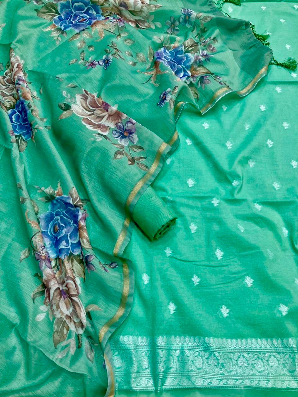 Chanderi Silk Banarasi Suit [Atiya]