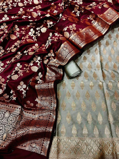 Katan Silk Banarasi Suit (Aafreen)