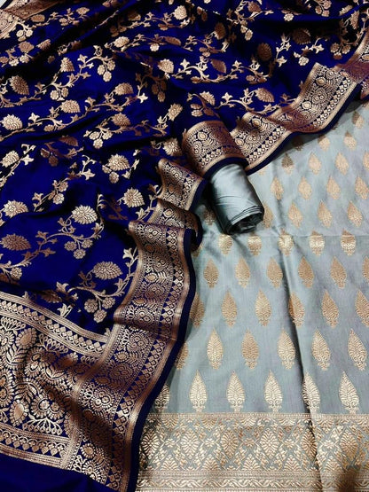 Katan Silk Banarasi Suit (Aafreen)