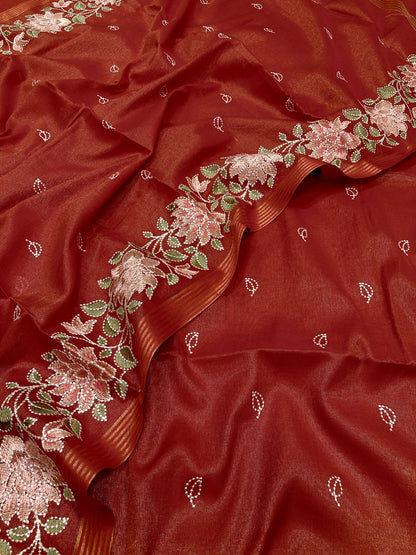 Tissue Silk Banarasi Suit (Aasimah)