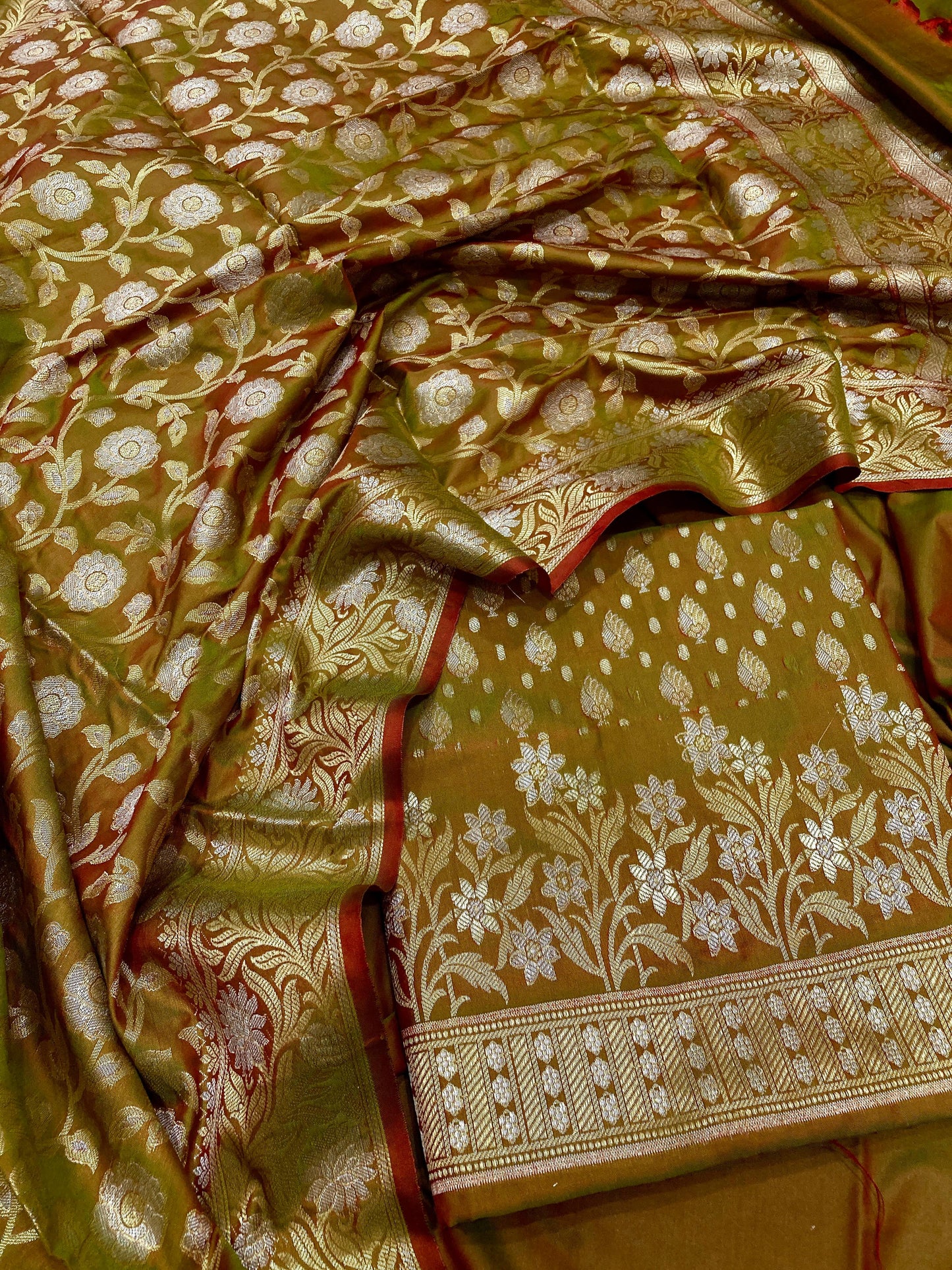 Katan Silk Banarasi Suit {Adaa)