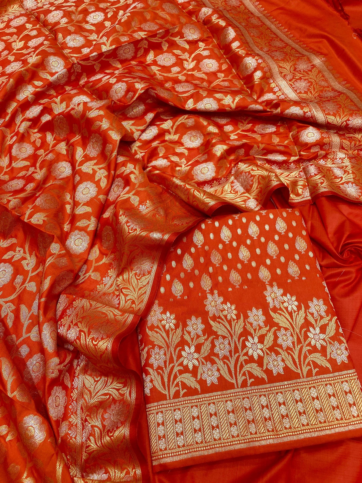 Katan Silk Banarasi Suit {Adaa)