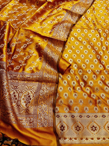 Katan Silk Banarasi Suit (Afeerah)