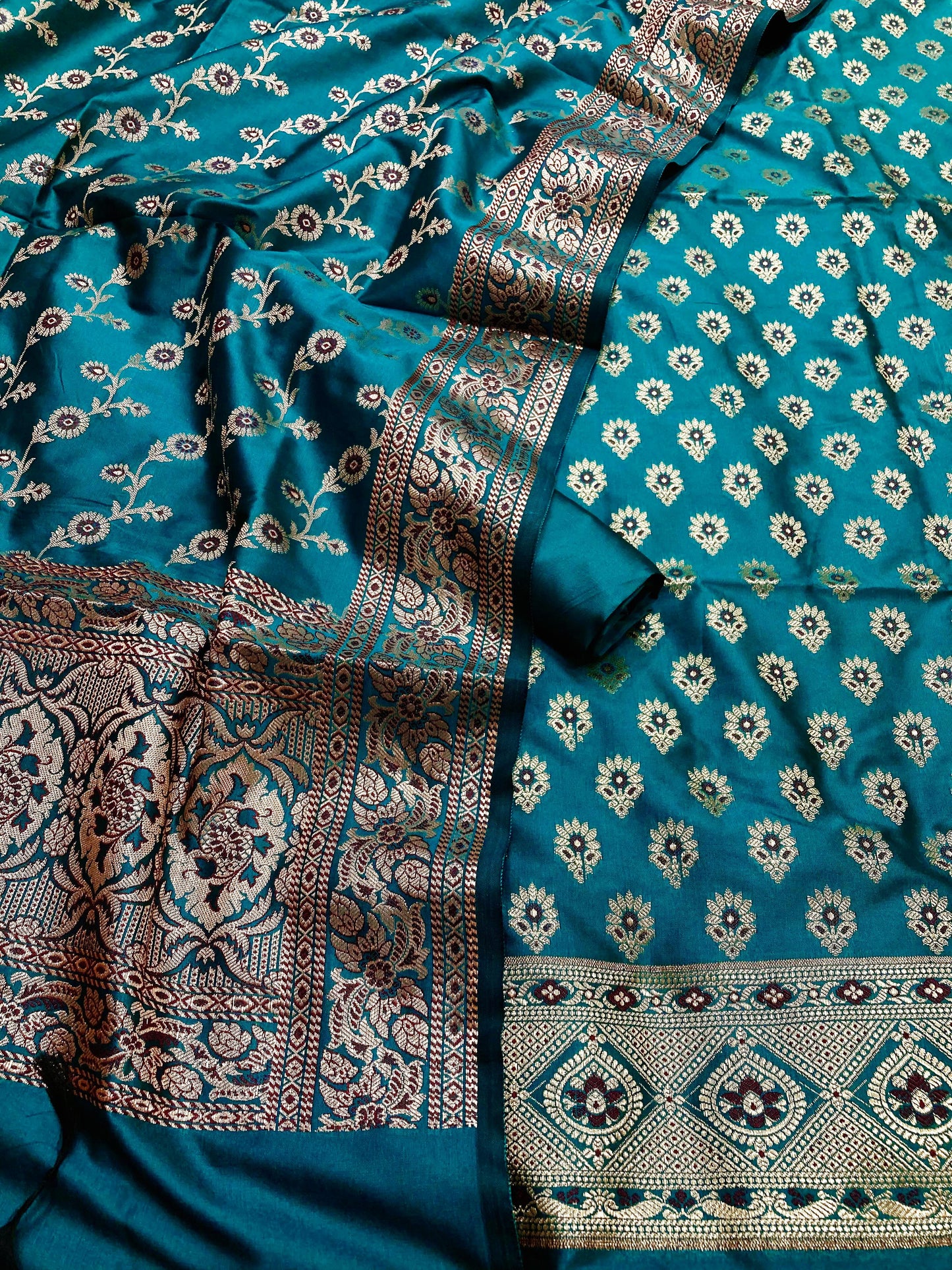 Katan Silk Banarasi Suit (Afeerah)