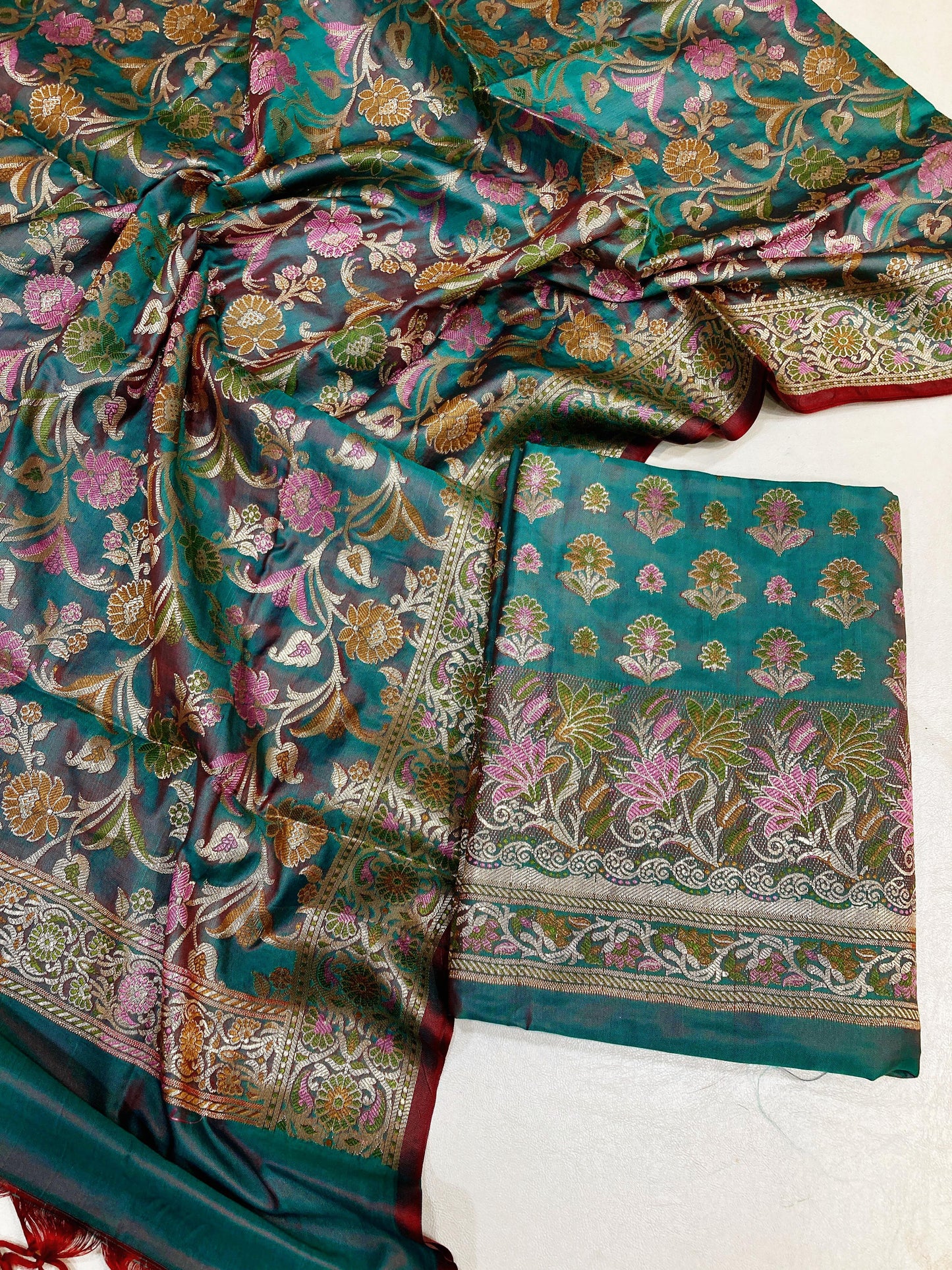 Katan Silk Banarasi Suit (Abeerah)