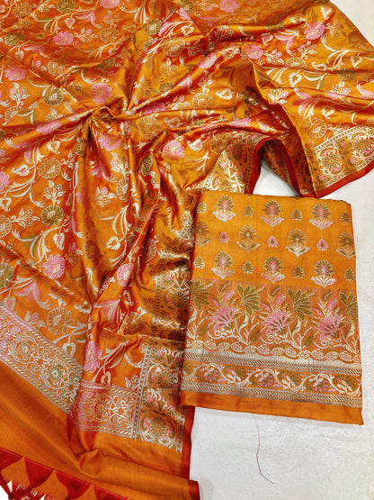 Katan Silk Banarasi Suit (Abeerah)