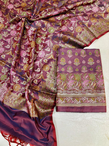 Katan Silk Banarasi Suit (Abeerah)