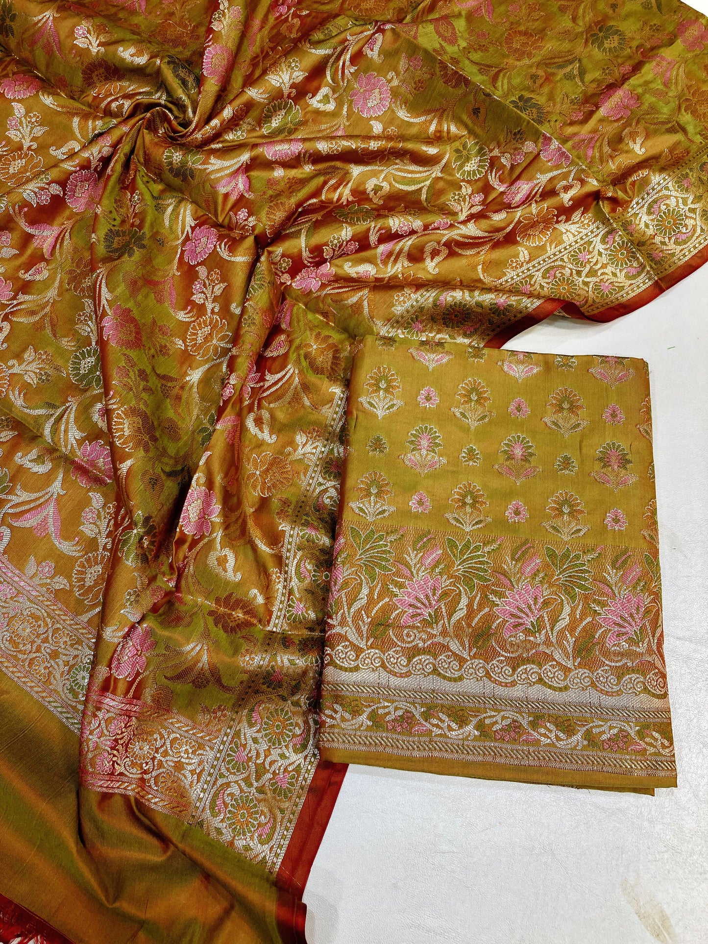 Katan Silk Banarasi Suit (Abeerah)