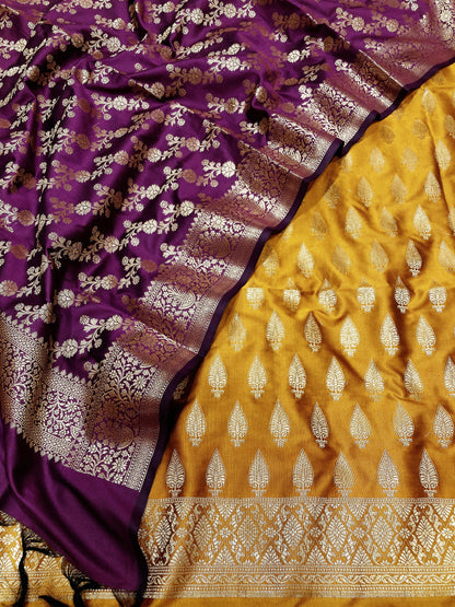 Katan Silk Banarasi Suit (Abasah)