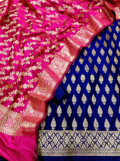 Katan Silk Banarasi Suit (Abasah)