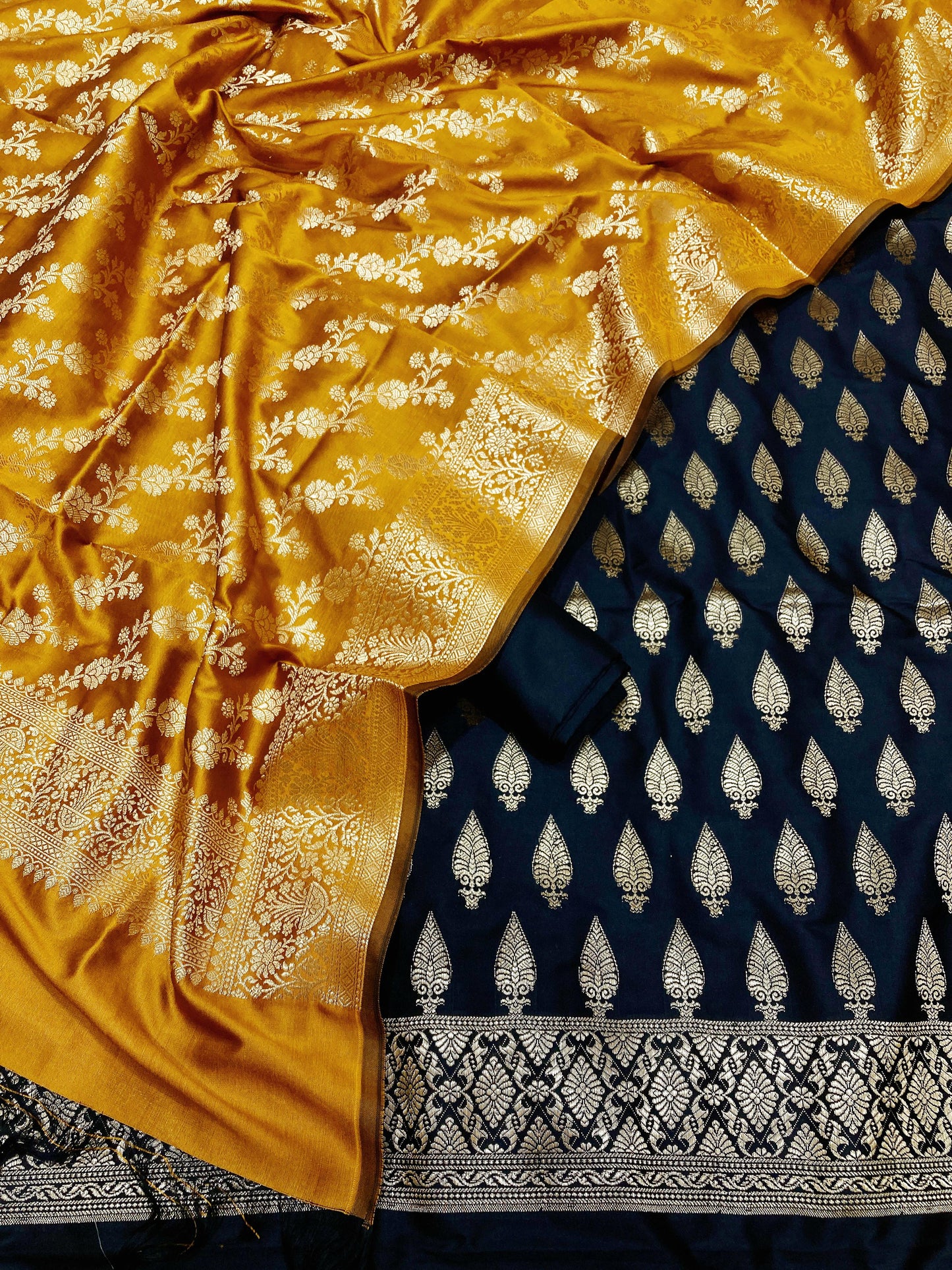 Katan Silk Banarasi Suit (Abasah)