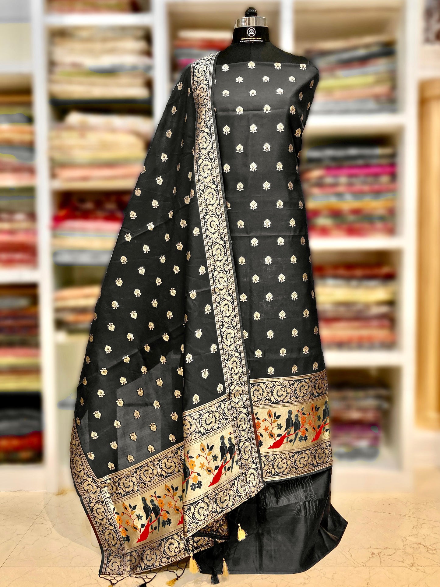 Katan Silk Banarasi Suit (Aaidah)