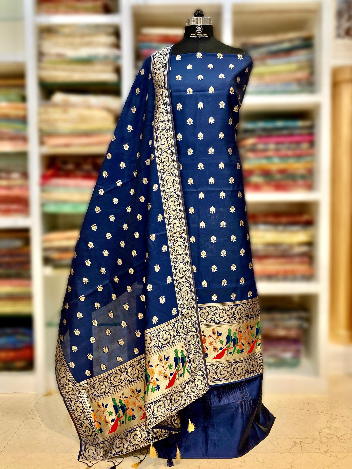 Katan Silk Banarasi Suit (Aaidah)