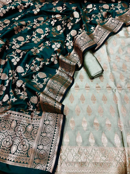 Katan Silk Banarasi Suit (Aafreen)