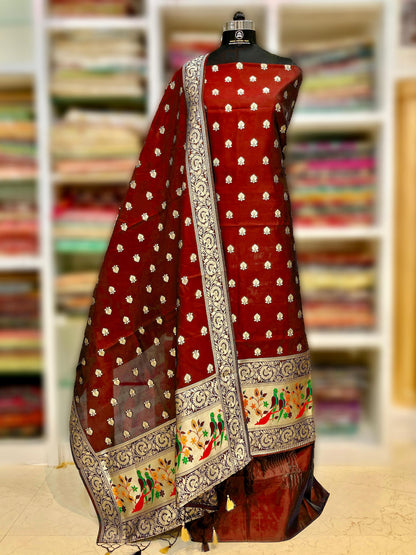 Katan Silk Banarasi Suit (Aaidah)