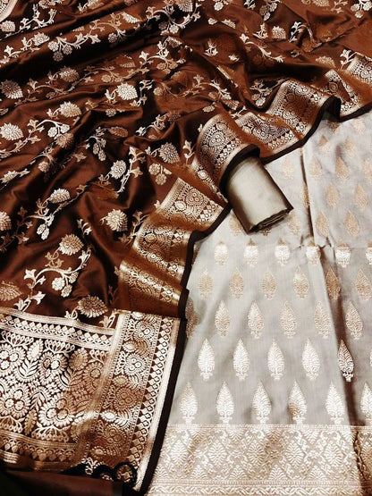 Katan Silk Banarasi Suit (Aafreen)