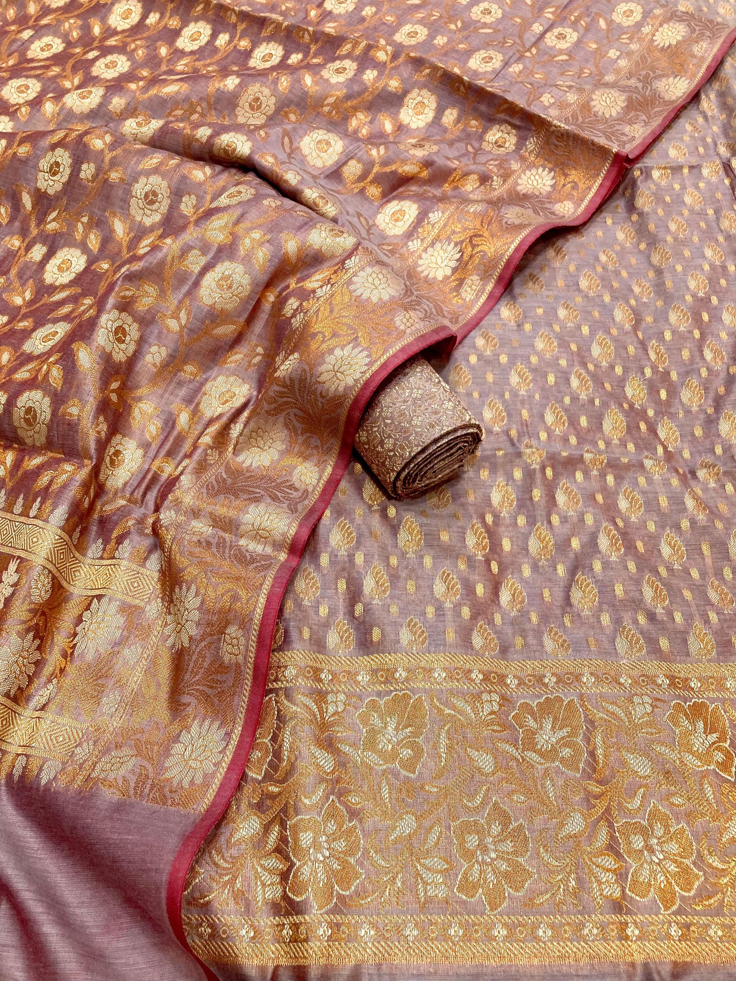 Linen Silk Banarasi Suit {Abeedah)