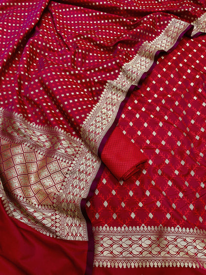 Handloom Silk Banarasi Suit (Aatirah)