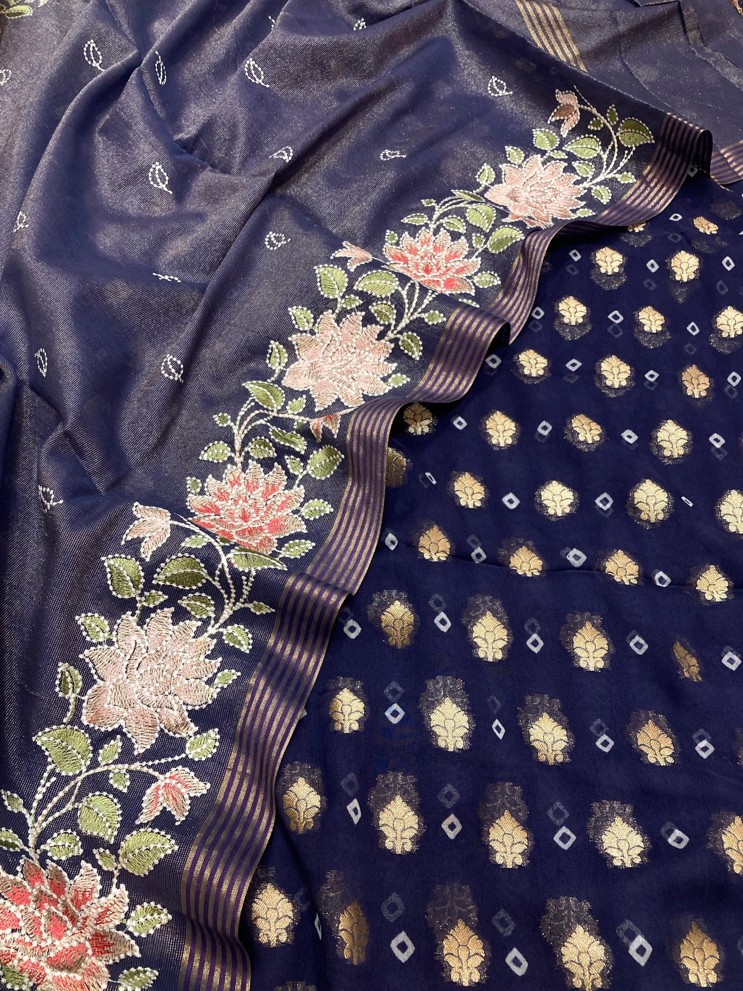 Georgette Silk Banarasi Suit (Aatiqah)