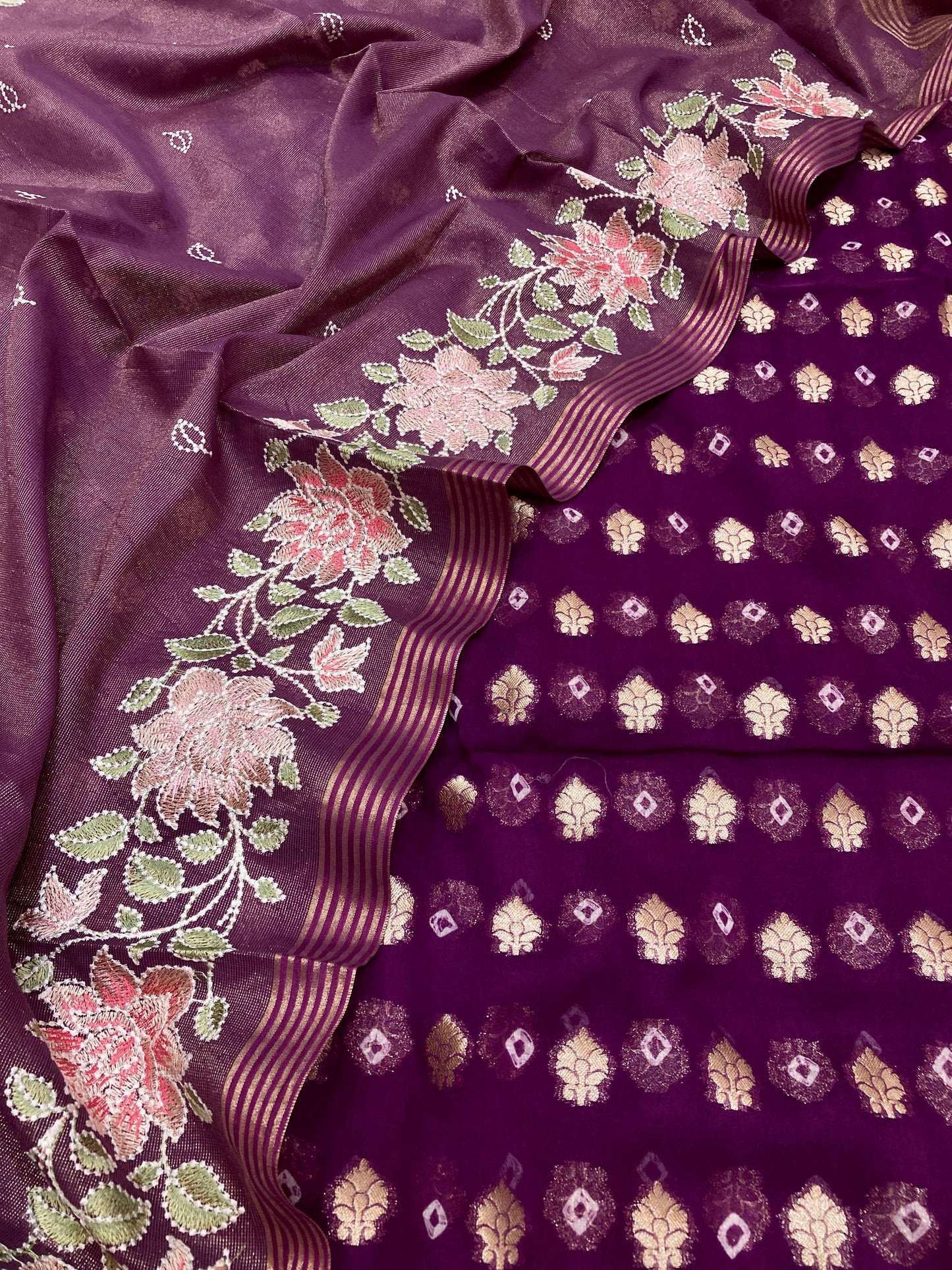 Georgette Silk Banarasi Suit (Aatiqah)