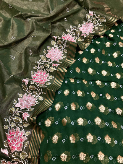 Georgette Silk Banarasi Suit (Aatiqah)