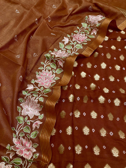 Georgette Silk Banarasi Suit (Aatiqah)