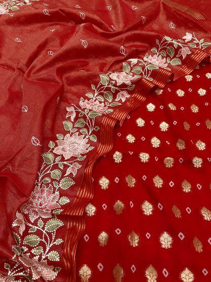 Georgette Silk Banarasi Suit (Aatiqah)