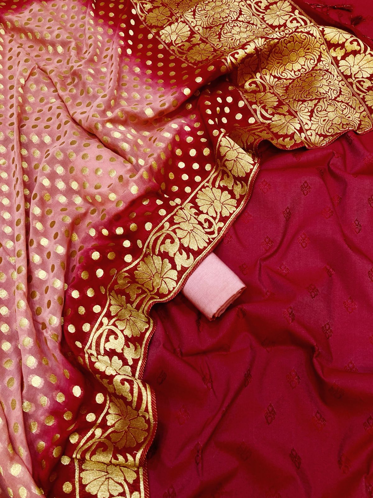 Cotton Silk Tanchoi Banarasi Suit (Aabirah)