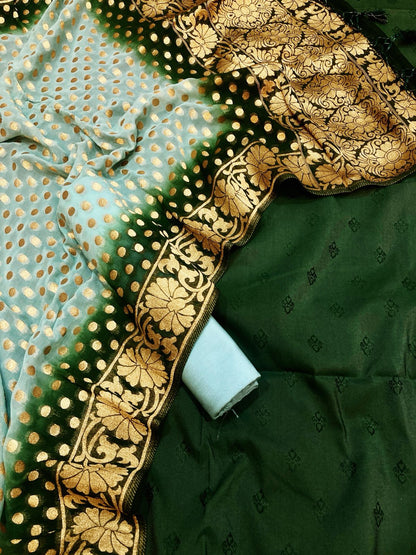 Cotton Silk Tanchoi Banarasi Suit (Aabirah)