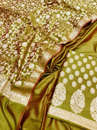 Cotton Silk Banarasi Suit {Afaf)