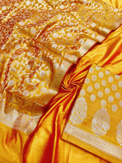 Cotton Silk Banarasi Suit {Afaf)