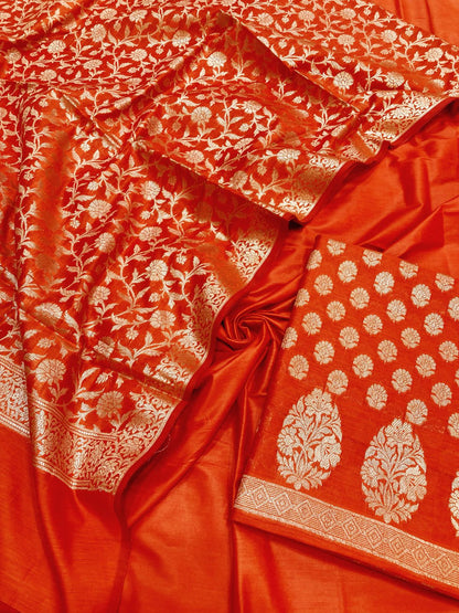 Cotton Silk Banarasi Suit {Afaf)