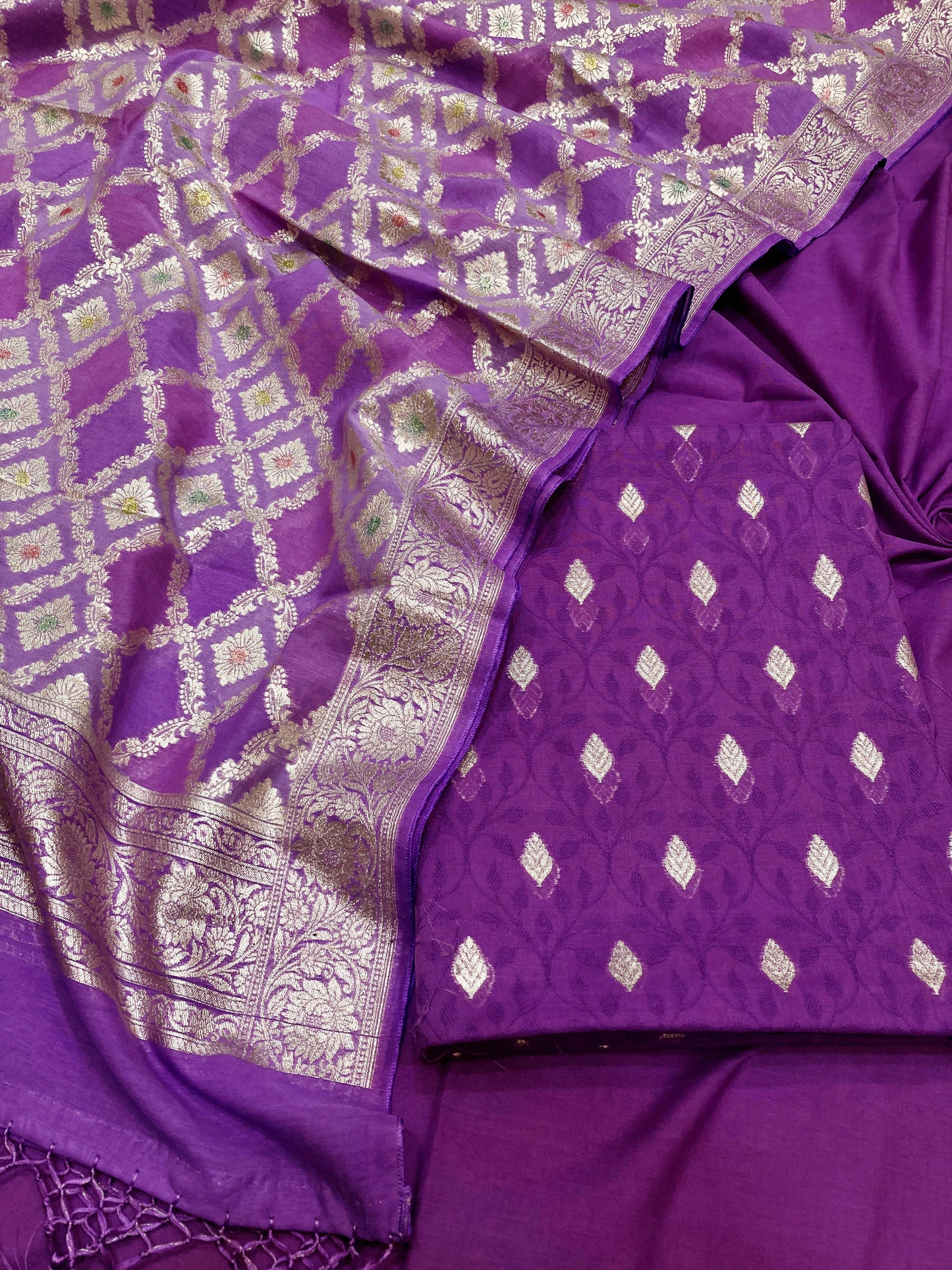 Cotton Silk Banarasi Suit {Afroze}