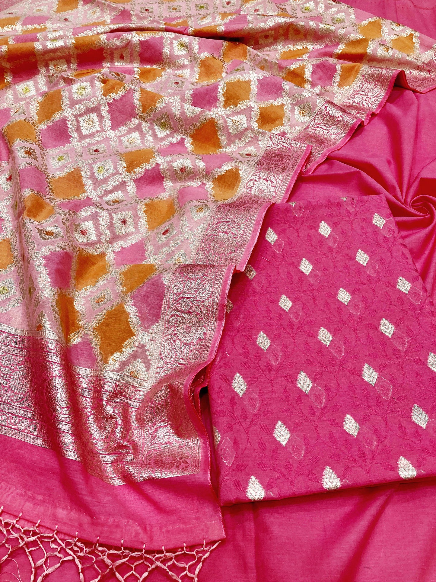 Cotton Silk Banarasi Suit (Afra)