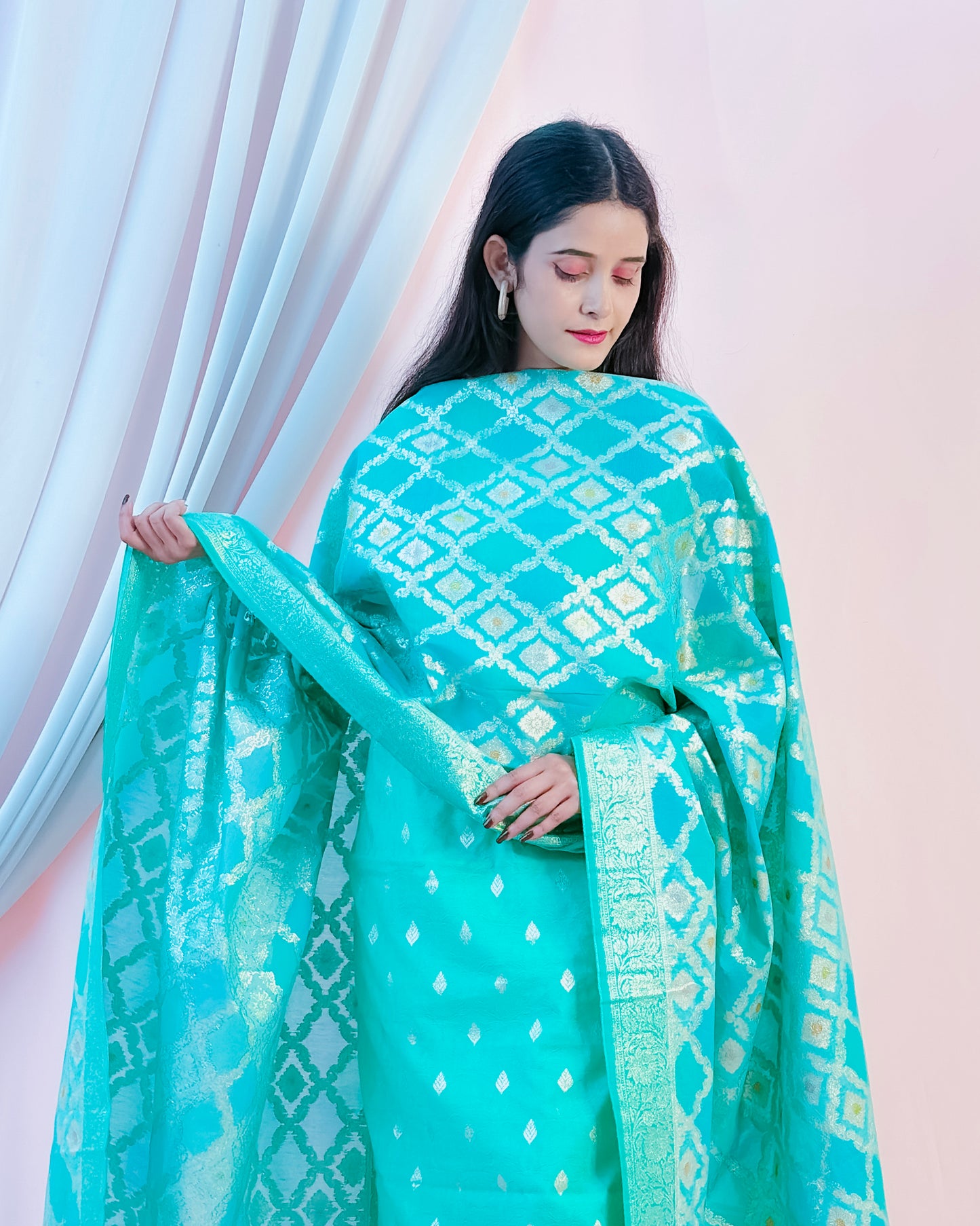 Cotton Silk Banarasi Suit {Afroze}