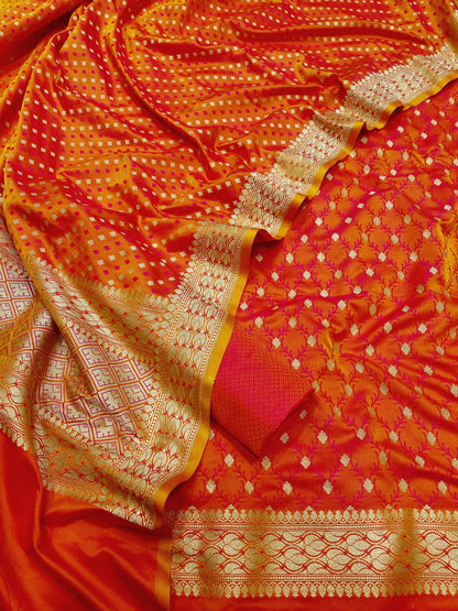 Handloom Silk Banarasi Suit (Aatirah)