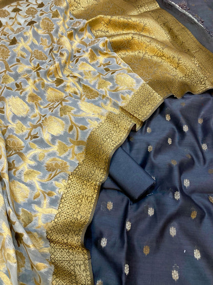 Chanderi Silk Banarasi Suit (Aaliyah)