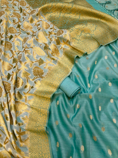 Chanderi Silk Banarasi Suit (Aaliyah)