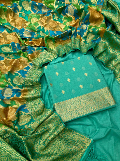 Chanderi Silk Banarasi Suit [Atifa]