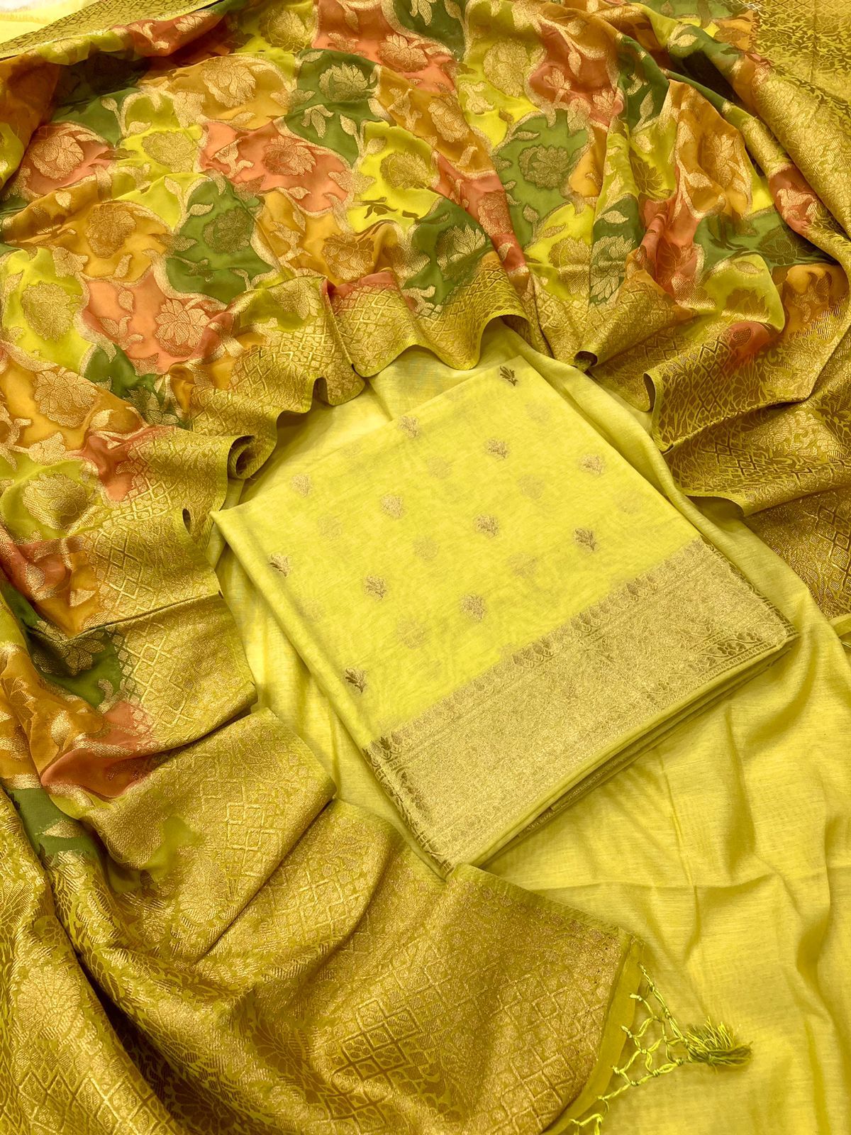 Chanderi Silk Banarasi Suit [Atifa]